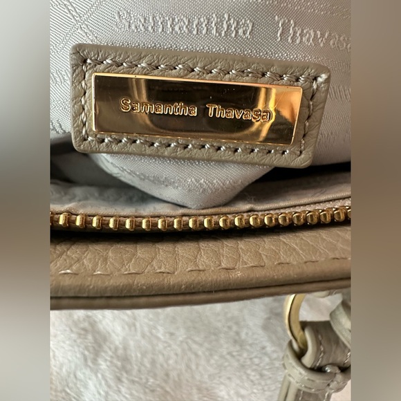 Samantha Thavasa Taupe Mini Satchel Handbag - Picture 9 of 12